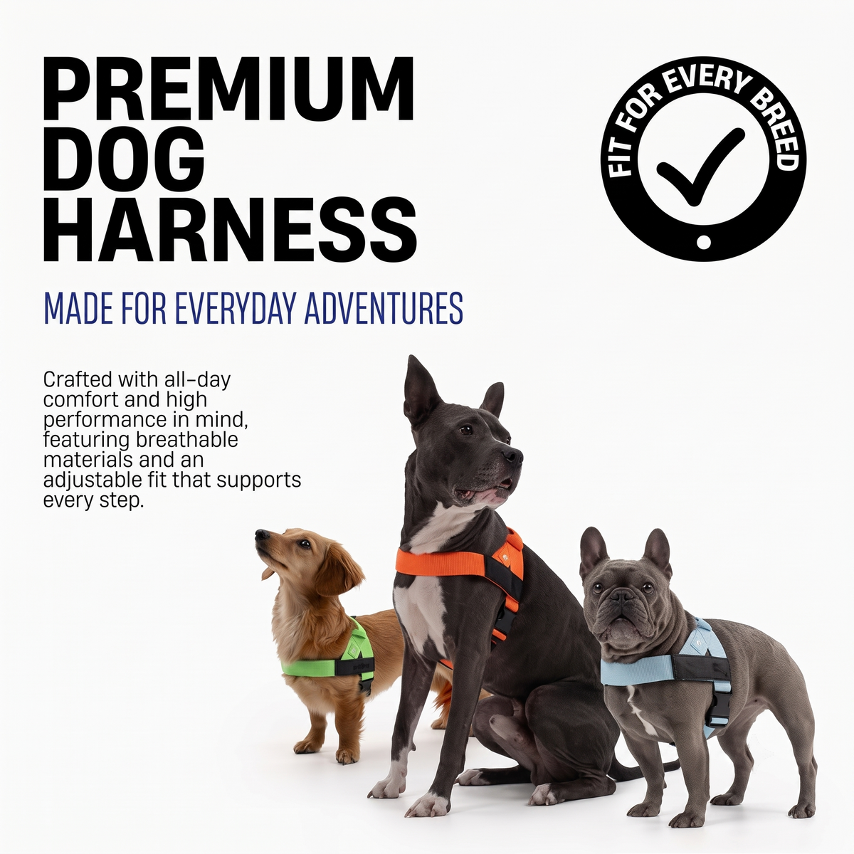 Solvna™ No-Pull Adjustable Dog Harness