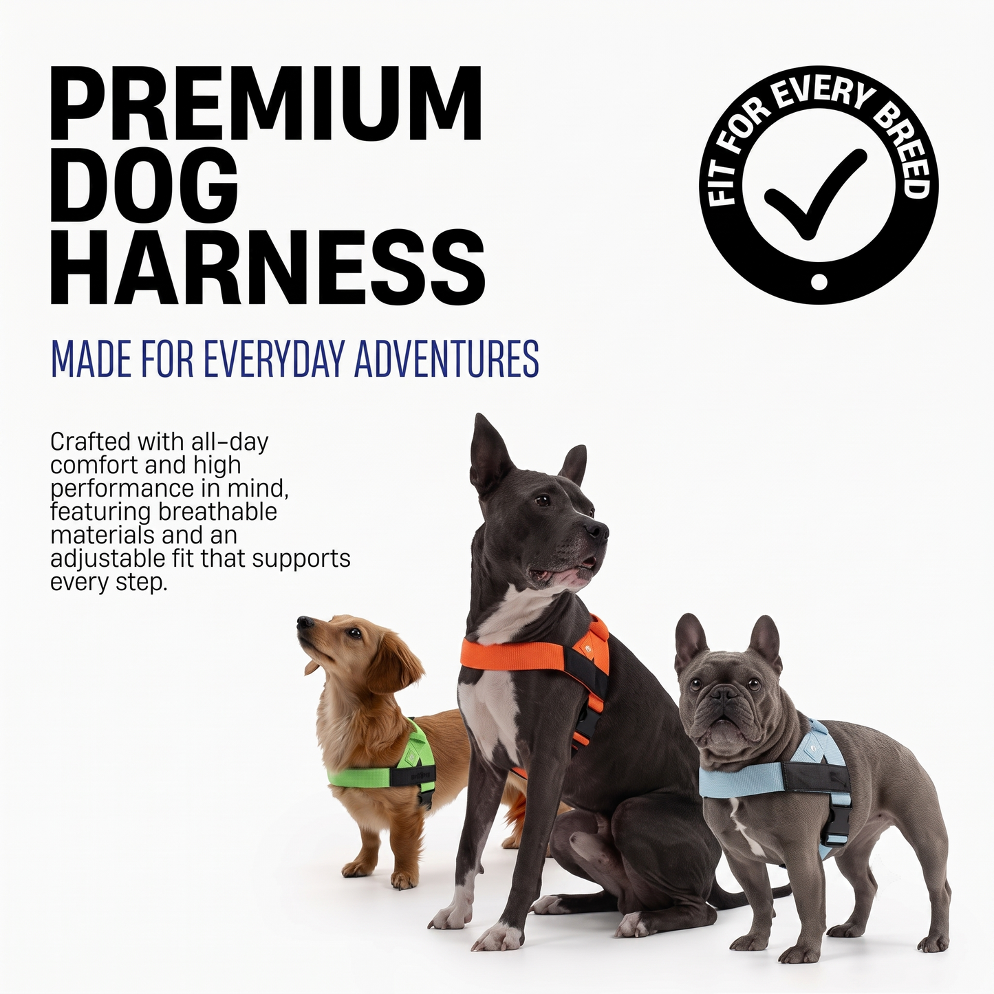 Solvna™ No-Pull Adjustable Dog Harness